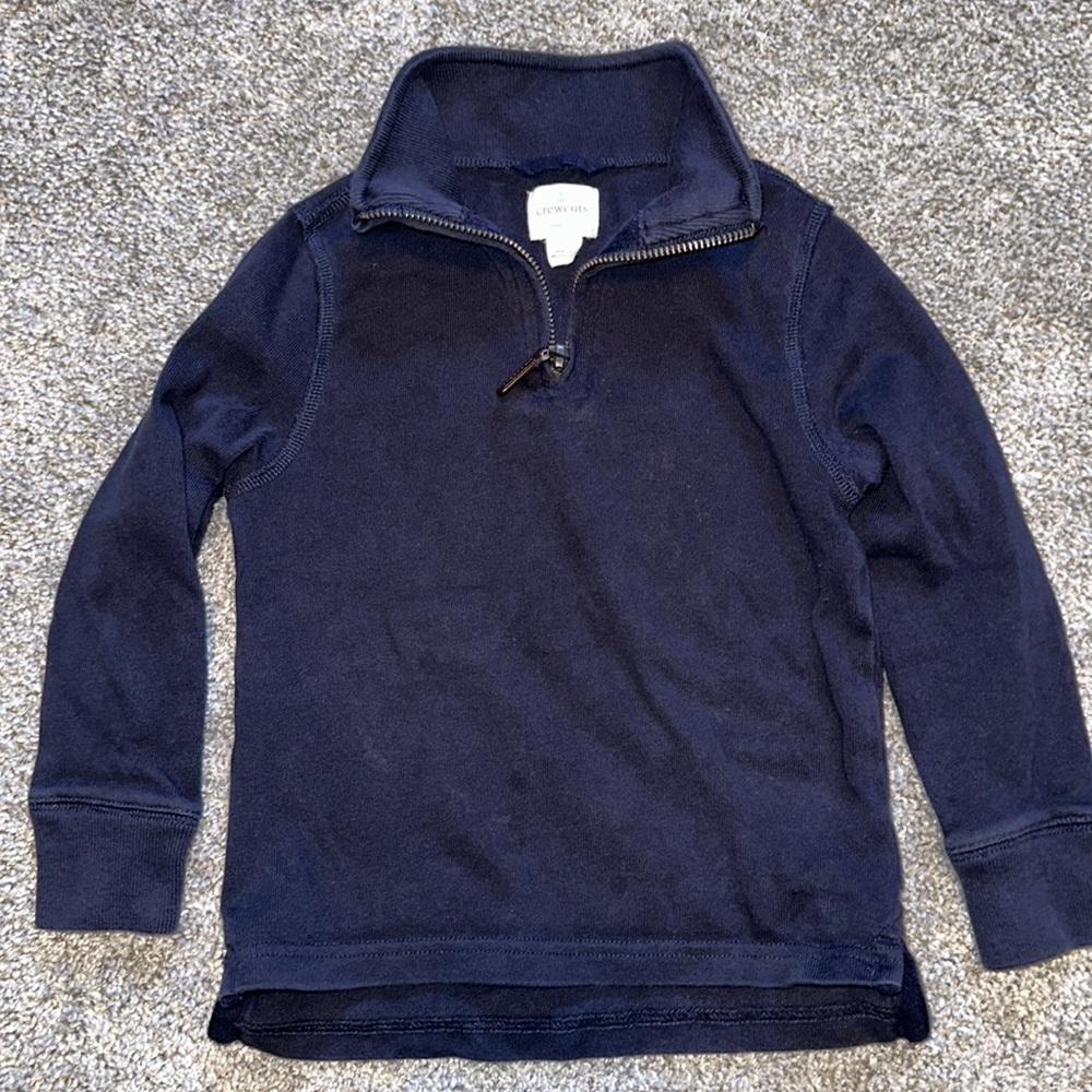 JCrew Crew Cuts Half Zip Mock Neck